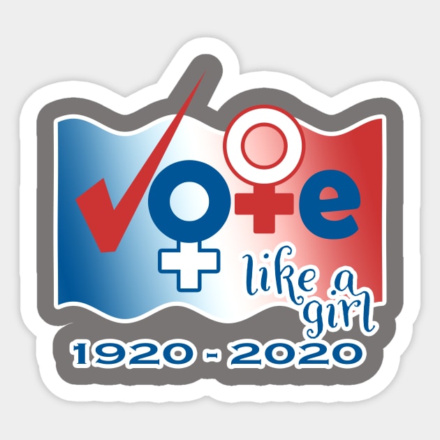 Vote Like A Girl Sticker by BottleRocket